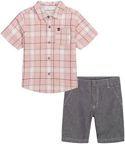 Calvin Klein Woven Short Set for Boys Quality Style Comfort