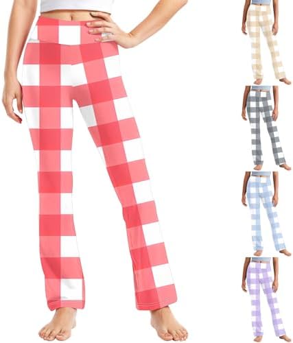 Chic Plaid Yoga Pants