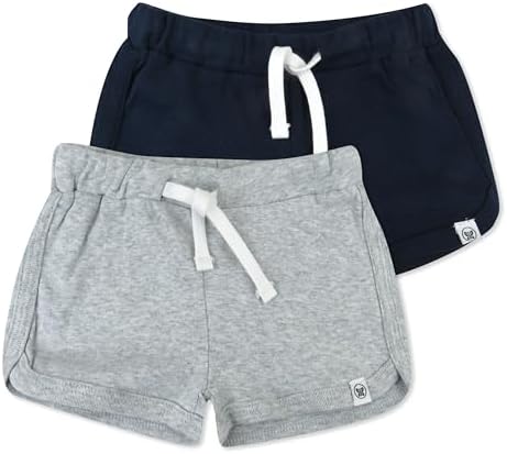Honest Baby Organic Cotton Four-Piece Blend Shorts