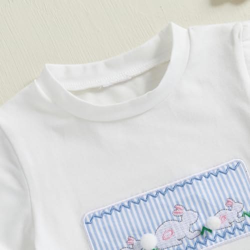 Easter Toddler Outfit - Boy Girl Soft Striped BunnyT Daily Seasonal Perfect Match