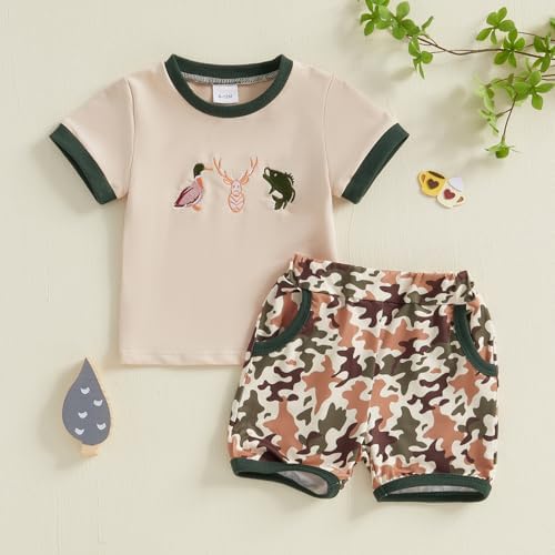 Cute Floral Summer Outfit for Toddler Boys