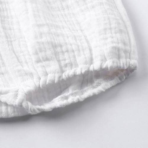 Super soft cotton linen unisex bloomers for babies