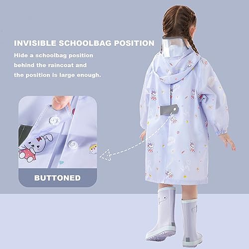 Bright Cute Kids Raincoat - Eco-Friendly Waterproof Reusable