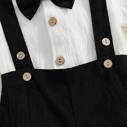 Newborn Boys Gentleman Outfit Romper Set
