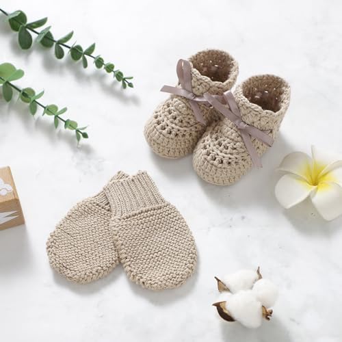 Cotton Mining Baby Booties Gloves