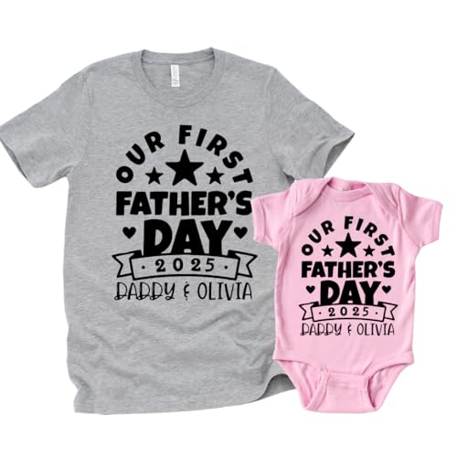 Customized Fathers Day Outfit Baby Bodysuit