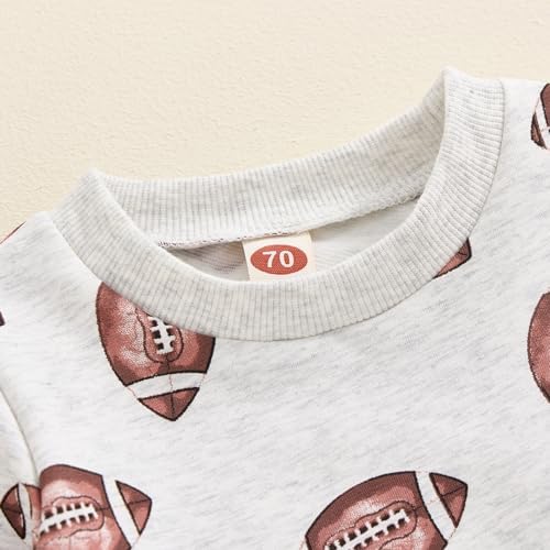 Cutie Toddler Boys GirlsFootball Outfit Set Soft Cozy
