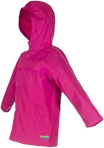 Splashy nylon childs rain jacket built for the elements