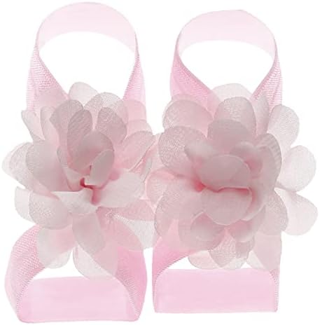 Floral Design-registered Barefoot Sandals for Babies 22 Pairs