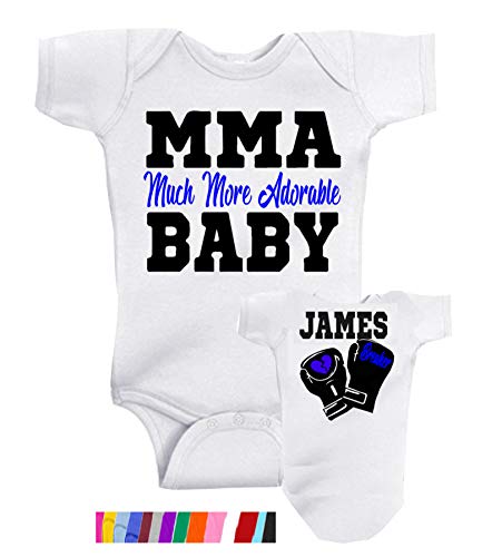 Personalized MMA Baby Bodysuit