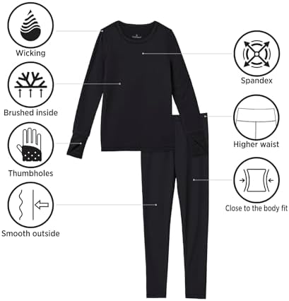 Cuddl Duds Girls Thermal Set - Warm Cushion Children