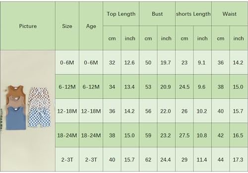 Amiblvowing Brand Newborn Baby Summer Toddler Boy Cami Tank set