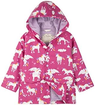 Hatley Girls Button-up Printed Rain Jacket