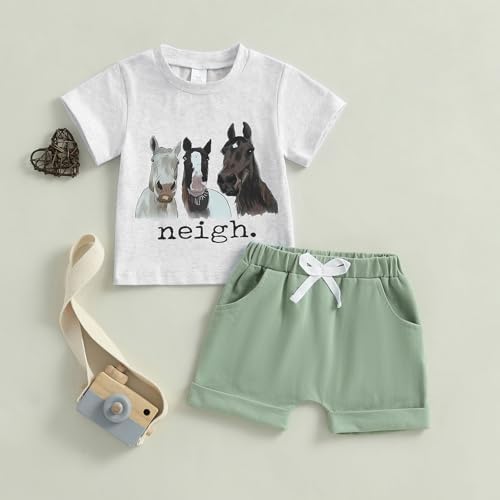 WZTYYDS Toddler Boys Animal Print Summer Outfits
