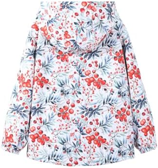 Kids Water-Resistant Fleece-Lined Rain Jacket with Pockets