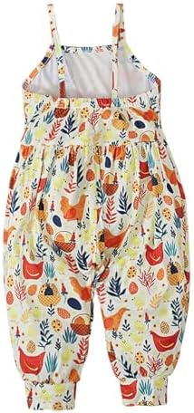 Baby Girl Easter Outfits - Toddler Bell Bottoms Romper