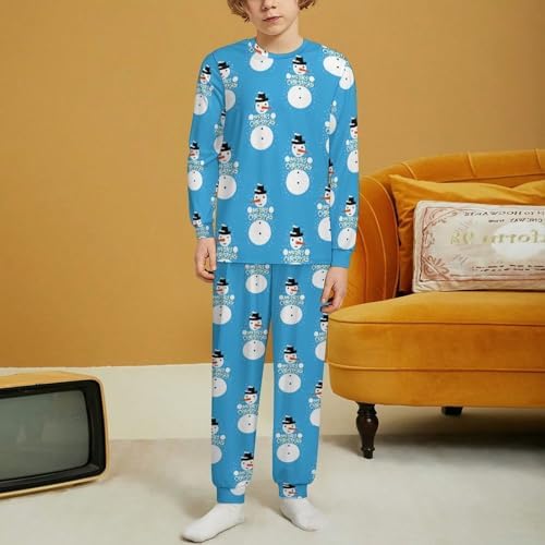 Happy Christmas Thermal Set for Kids Boys Girls Santa Claus Pajama Bottoms