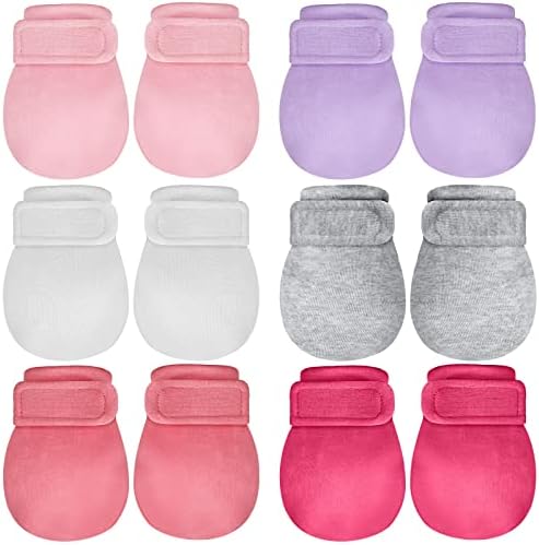 Adjustable Baby Mittens for Newborns - Soft Warm Cotton Gloves