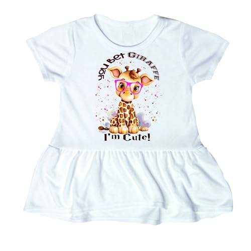 Joyful Giraffe Design Personalized Baby Giraffe Bodysuit Creative Prints of Joy