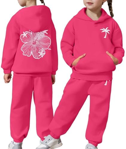 Adorable Flower Print Kids Outfit