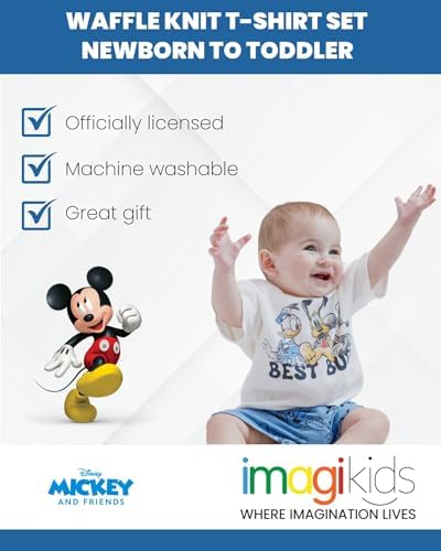 Disney Waffle Knit T-Shirt and Shorts Outfit Set for Babies