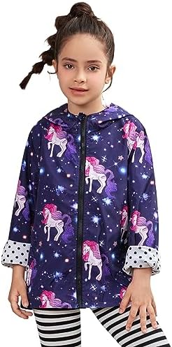 QPANCY Girls Lightweight Waterproof Hoodie