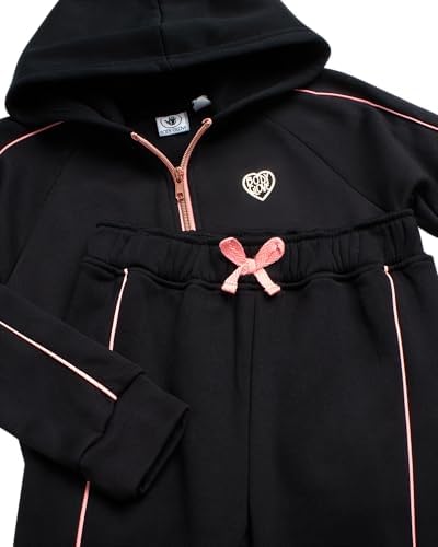 Body Glove Girls Jogger Set - 2 Piece Fleece Sweatshirt and Sweatpants 7-12
