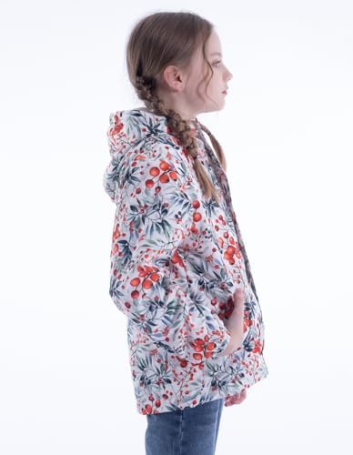 Kids Water-Resistant Fleece-Lined Rain Jacket with Pockets