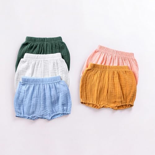Super soft cotton linen unisex bloomers for babies