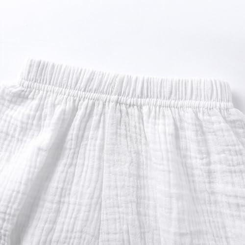 Super soft cotton linen unisex bloomers for babies