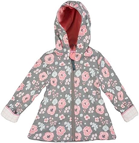 Stephen Joseph Unisex Child Raincoat Charcoal Floral 4-5T US