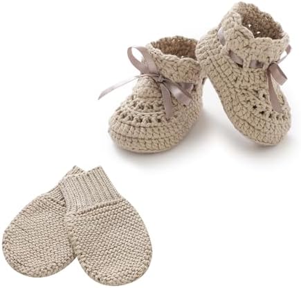 Cotton Mining Baby Booties Gloves