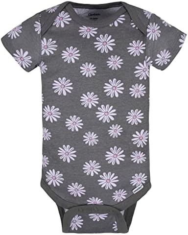Fun Cooling Baby Onesies for Girls Purple Ivory with Applique Design