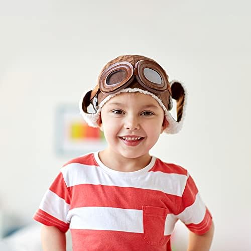 Soft Brown Pilot Hat for Kids