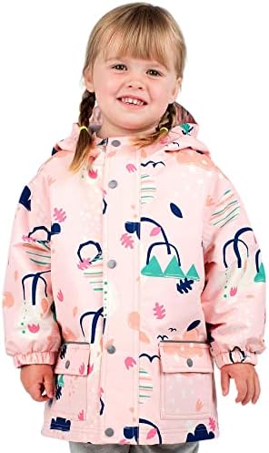 JAN JUL Waterproof Fleece-Lined Rain Jacket for Kids