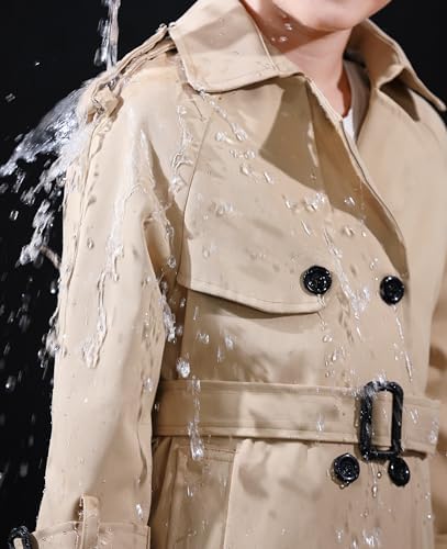 Betusline Waterproof Hooded Rain Jacket Women Perfect for the Rain