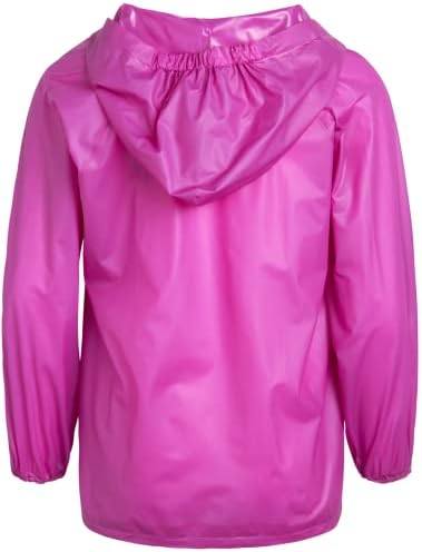 Girls Waterproof Raincoat with Hooded Slicker for Ages 12M-6