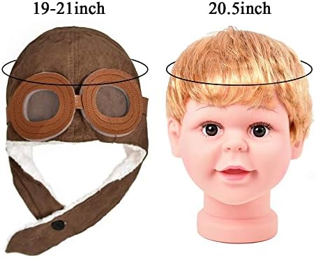 Soft Brown Pilot Hat for Kids