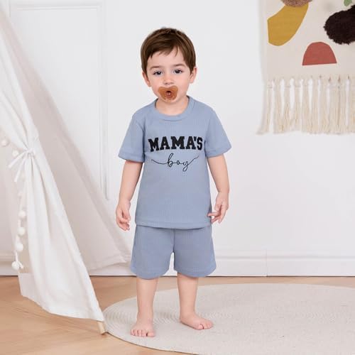 FOCUSNORM Embroidered toddlers boys summer set