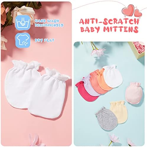 16-Piece Unisex Newborn Cotton Mittens