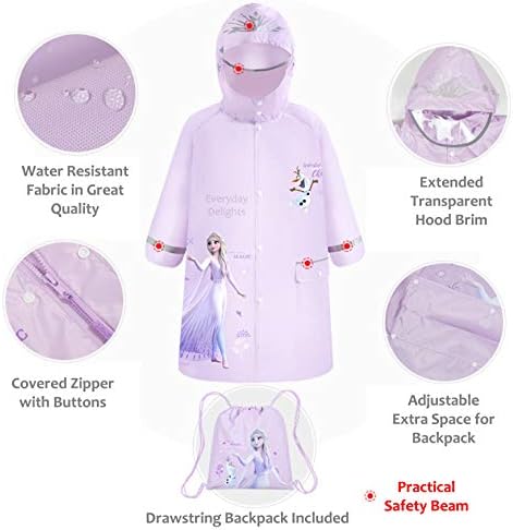 Everyday Delights Frozen Elsa Hooded Raincoat