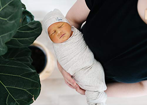 Copper Pearl Baby Beanie Stretch Top Knot