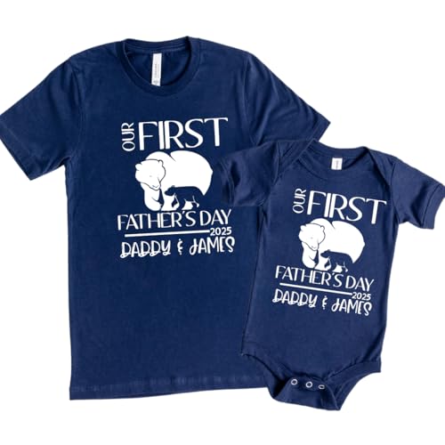 First Fathers Day Shirts for Dad Child