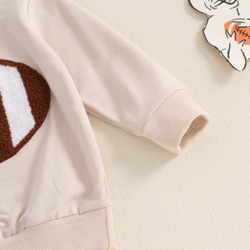 Endorothii Toddler Boys Rugby Football Embroidery Sweatsuit Set