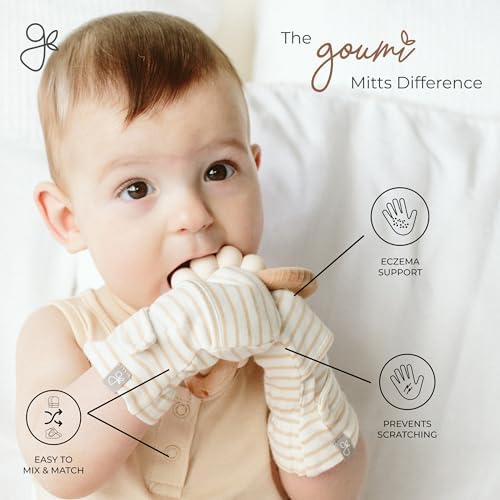 Goumikids Anti-Scratch Bamboo mitts for babies