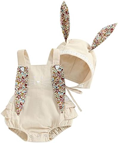 Bunny Romper for Easter Soft Cute for Baby Girls
