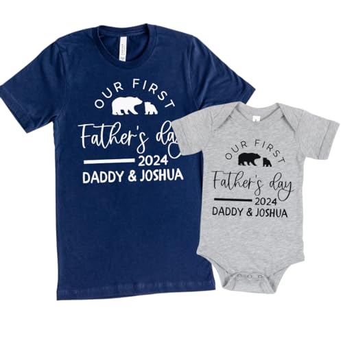 Personalized Fathers Day Dad Baby Matching