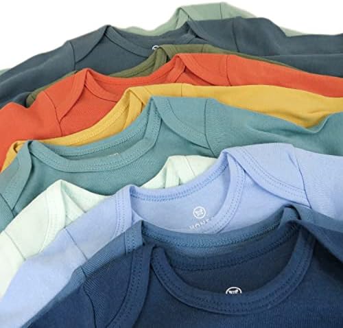 10-Pack Honest Baby Organic Cotton Bodysuits for Babies