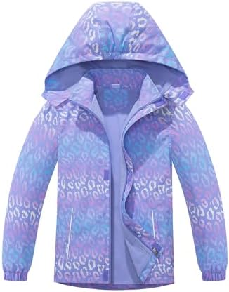 Perfect for Rainy Day Waterproof Fleece Jacket for Girls