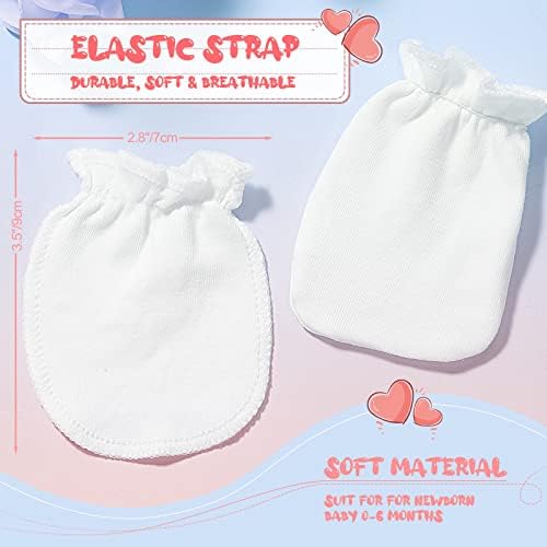 16-Piece Unisex Newborn Cotton Mittens